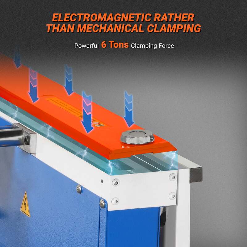 Mechmaxx 500001 48" Industrial Magnetic Sheet Metal Brake – 20 Gauge Capacity Electromagnetic Press Brake (MSMB1250E)