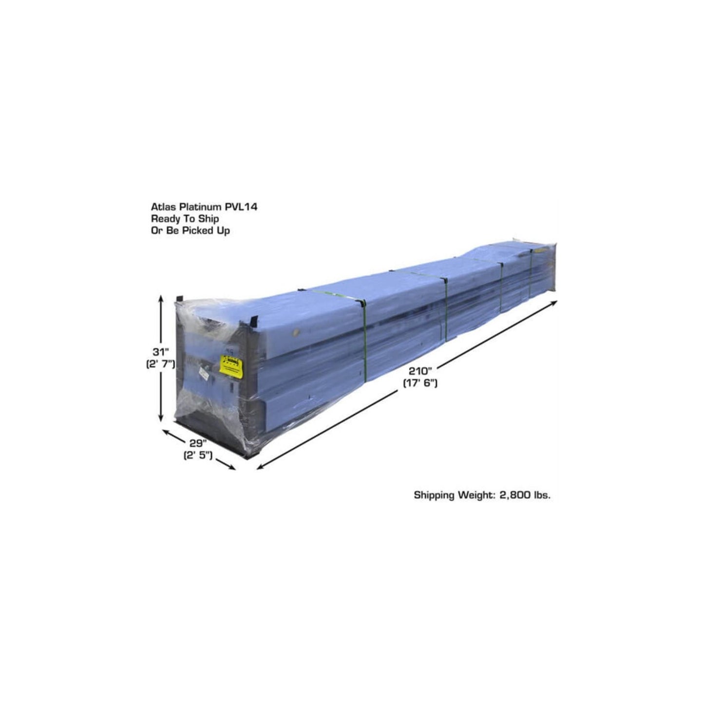 Atlas Platinum PVL14 14,000 lb ALI Certified Commercial Four-Post Vehicle Lift