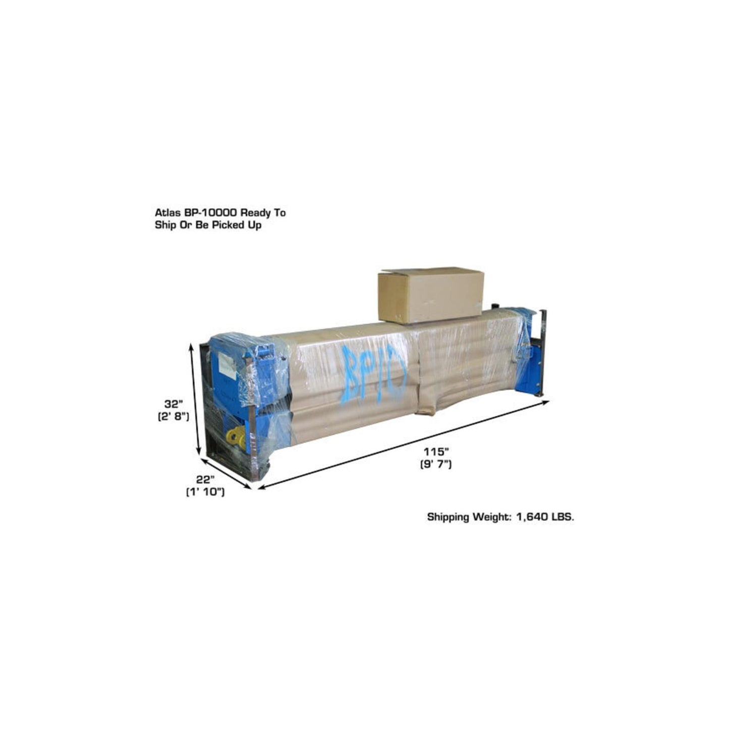 Atlas ATTD-BP10000X 10,000 lb Commercial Baseplate Two-Post Car Lift