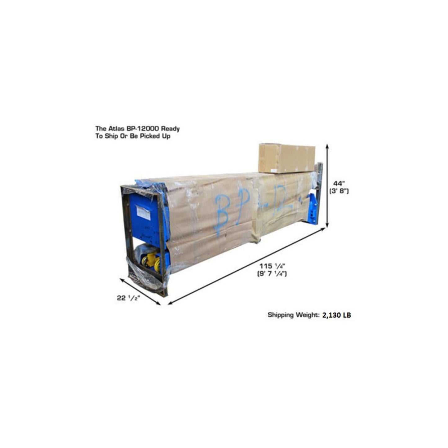 Atlas ATTD-BP12000X 12,000 lb Heavy-Duty Commercial Baseplate Two-Post Car Lift