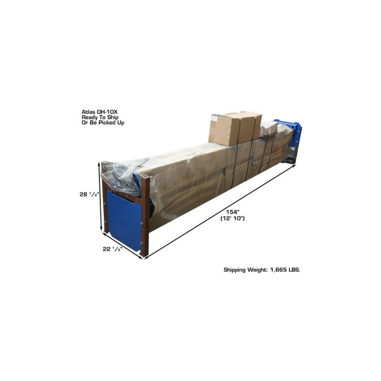 Atlas ATTD-OHX10000X 10,000 lb Extra Tall & Extra Wide Commercial Two-Post Car Lift