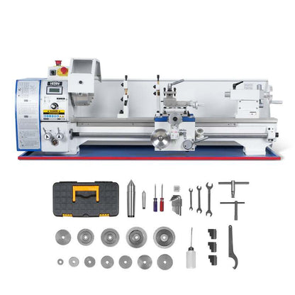 MechMaxx 500005 10" x 30" Variable Speed Metal Lathe – 1.5HP Brushless Motor, 1.5" Spindle Bore