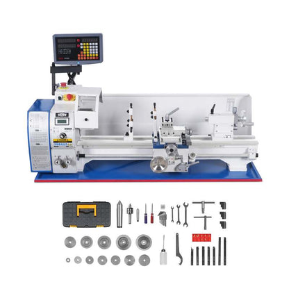 Mechmaxx 500006 10" × 30" Variable Speed Metal Lathe with DRO – 1.5 HP Precision Benchtop Lathe (Model 1030VD)