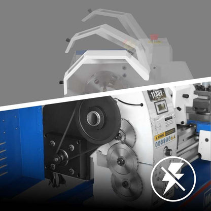 MechMaxx 500008 11" x 30" Metal Lathe with DRO – 2HP Brushless Motor, Variable Speed 0-2000 RPM