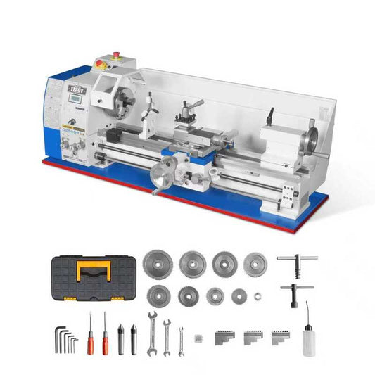 MechMaxx 500007 11" x 30" Variable Speed Metal Lathe – 2HP Brushless Motor, 1.5" Spindle Bore