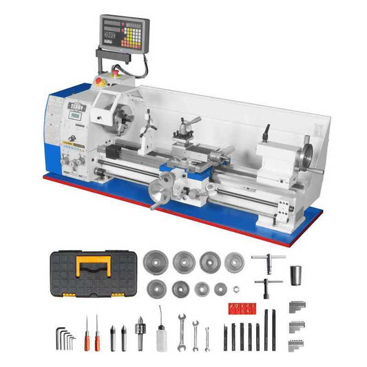 MechMaxx 500008 11" x 30" Metal Lathe with DRO – 2HP Brushless Motor, Variable Speed 0-2000 RPM