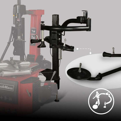 MechMaxx 200028 TC9682 Tilt-Back Tire Changer – 12–26" Rim Wheel Changer with Assist Arm & Bead Blaster