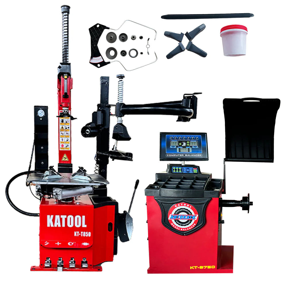 Katool KT-T850 & KT-B750 Tire Changer Wheel Balancer combo