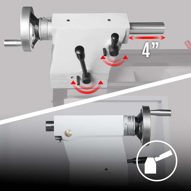 MechMaxx 500010 1440GV 14" x 40" Industrial Metal Lathe with DRO – 3HP Variable Speed Gunsmith Lathe