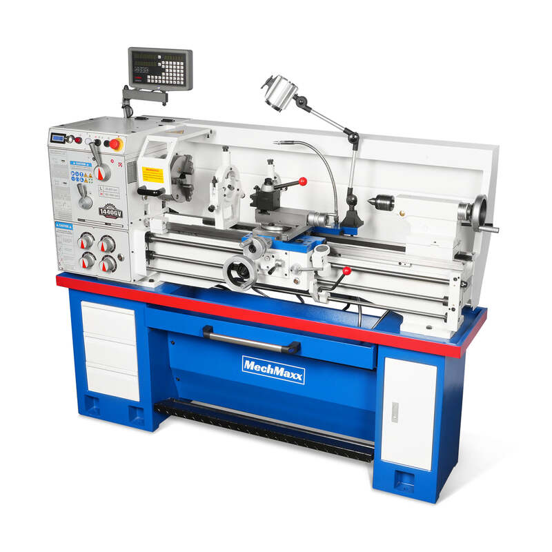MechMaxx 500010 1440GV 14" x 40" Industrial Metal Lathe with DRO – 3HP Variable Speed Gunsmith Lathe
