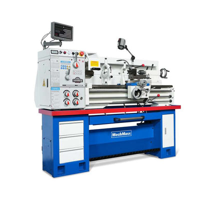 MechMaxx 500010 1440GV 14" x 40" Industrial Metal Lathe with DRO – 3HP Variable Speed Gunsmith Lathe