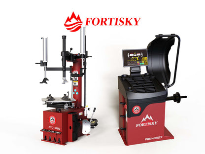 Fortisky 1660-8823 Tire Changer 2.0HP Stronger Motor & Wheel Balancer Combo