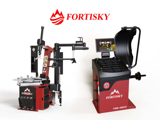 Fortisky 1670-8823 Tilt Back Tire Changer 2.0HP Stronger Motor & Wheel Balancer Combo
