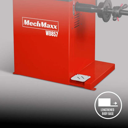 MechMaxx 200010 WB857 Wheel Balancer – 10–24" Rim Tire Balancing Machine with Laser Guide & Foot Pedal Brake