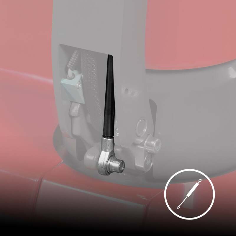 MechMaxx 202009 F33-98S Electric Straddle Stacker 3300 lb Lithium Battery 98" Lift Adjustable Forks & Legs