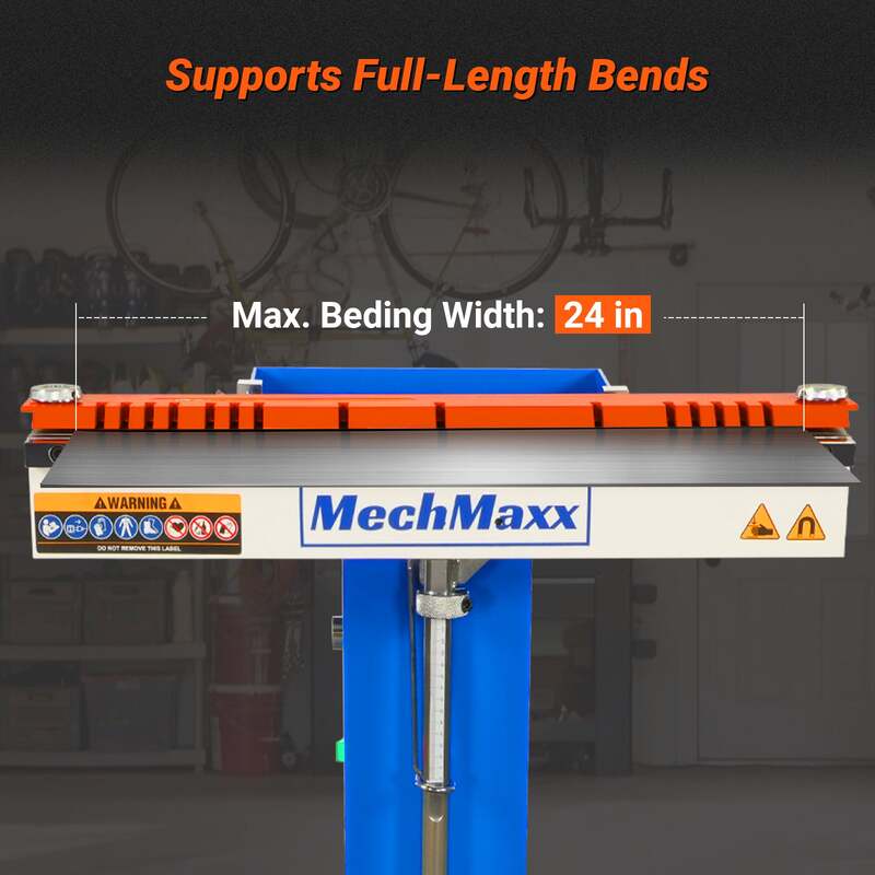 MechMaxx 500000 MSMB650E 24" Magnetic Sheet Metal Brake – 3 Ton Electromagnetic Pan & Box Brake