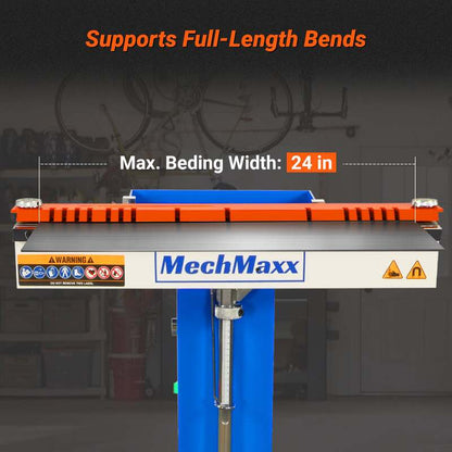 MechMaxx 500000 MSMB650E 24" Magnetic Sheet Metal Brake – 3 Ton Electromagnetic Pan & Box Brake