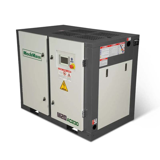 MechMaxx 300003 20HP Rotary Screw Air Compressor – 78 CFM Industrial Air System