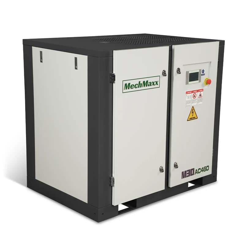 MechMaxx 300006 30HP Rotary Screw Air Compressor – 106 CFM Industrial Air System
