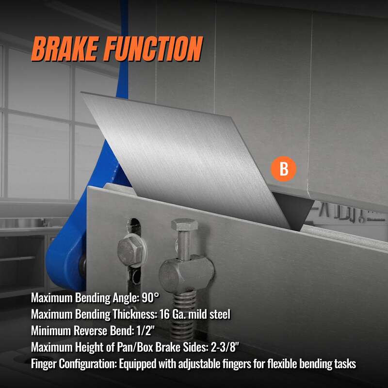 MechMaxx 500306 MMCB3016 30" 3-in-1 Sheet Metal Machine – Slip Roll, Shear & Pan Brake