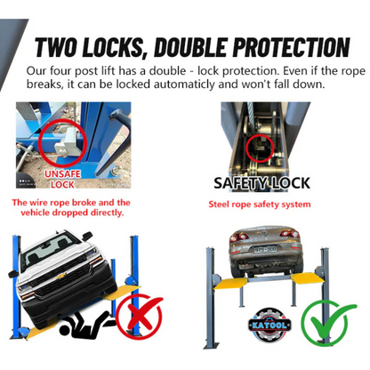 Katool KT-4H110 11,000lbs 4 Post Lift