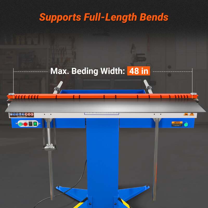 Mechmaxx 500001 48" Industrial Magnetic Sheet Metal Brake – 20 Gauge Capacity Electromagnetic Press Brake (MSMB1250E)