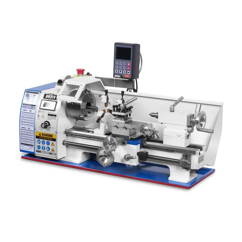 MechMaxx 500004 0831VD 8" x 16" Mini Metal Lathe with DRO – 1.5HP Brushless Variable Speed Benchtop Lathe