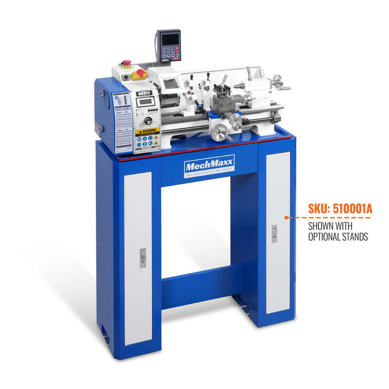 MechMaxx 500004 0831VD 8" x 16" Mini Metal Lathe with DRO – 1.5HP Brushless Variable Speed Benchtop Lathe