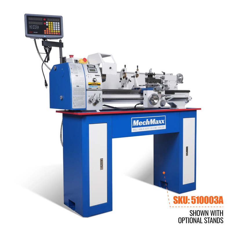 Mechmaxx 500006 10" × 30" Variable Speed Metal Lathe with DRO – 1.5 HP Precision Benchtop Lathe (Model 1030VD)