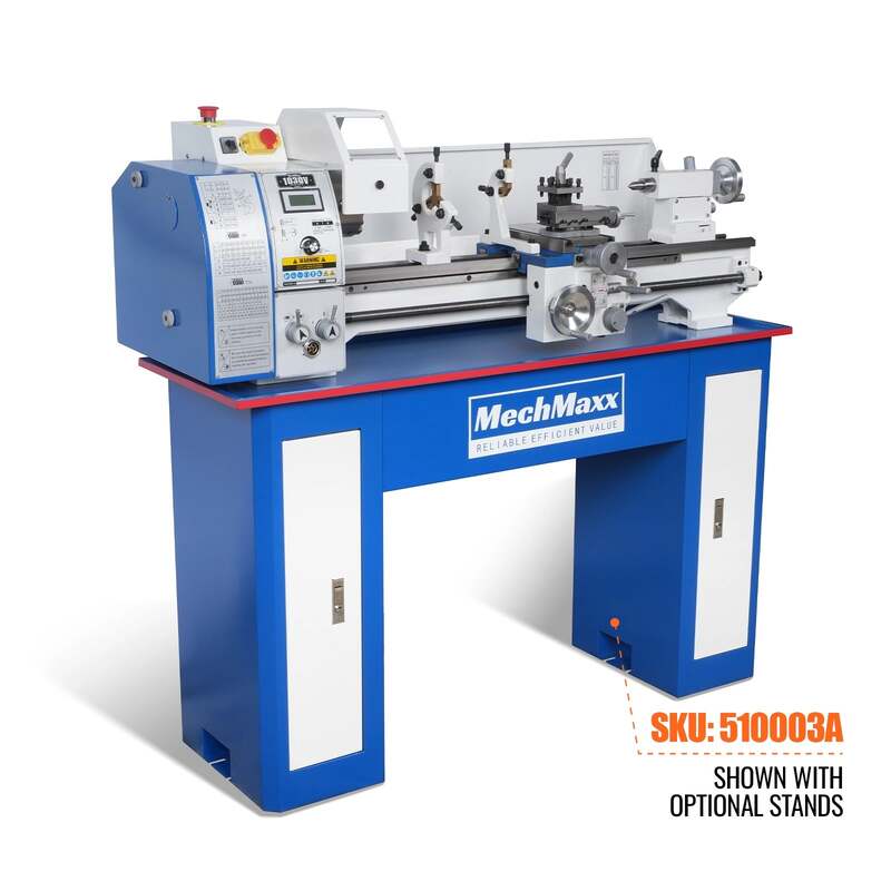 MechMaxx 500005 10" x 30" Variable Speed Metal Lathe – 1.5HP Brushless Motor, 1.5" Spindle Bore