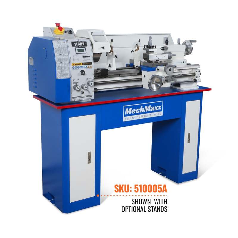 MechMaxx 500007 11" x 30" Variable Speed Metal Lathe – 2HP Brushless Motor, 1.5" Spindle Bore
