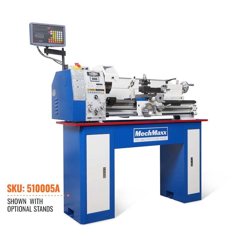 MechMaxx 500008 11" x 30" Metal Lathe with DRO – 2HP Brushless Motor, Variable Speed 0-2000 RPM