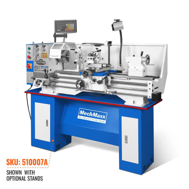 MechMaxx 500011 13" x 37" Industrial Metal Lathe – Full Norton Gearbox, 1.5HP, 64–1500 RPM