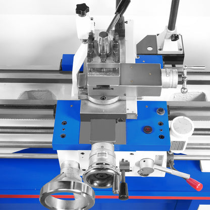 MechMaxx 500012 13" x 37" Industrial Metal Lathe – 1.5HP Variable Speed 64–1500 RPM, 4-Axis Slide