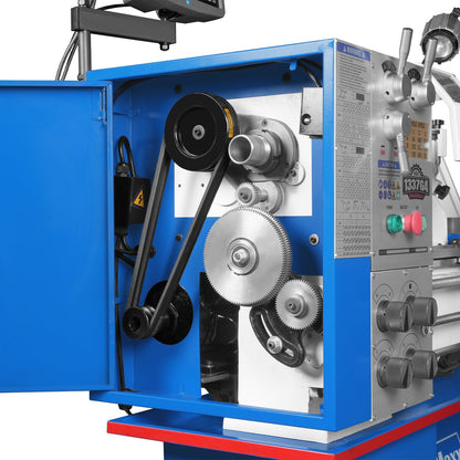 MechMaxx 500012 13" x 37" Industrial Metal Lathe – 1.5HP Variable Speed 64–1500 RPM, 4-Axis Slide