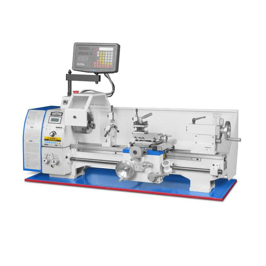 MechMaxx 500015 1022VD 10" x 22" Benchtop Metal Lathe with DRO – 1.5HP Variable Speed Precision Lathe