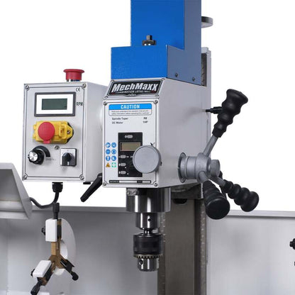 MechMaxx 500101 10" x 30" Combo Lathe Mill Drill – 1.5HP Brushless Motor, Variable Speed 0–2000 RPM