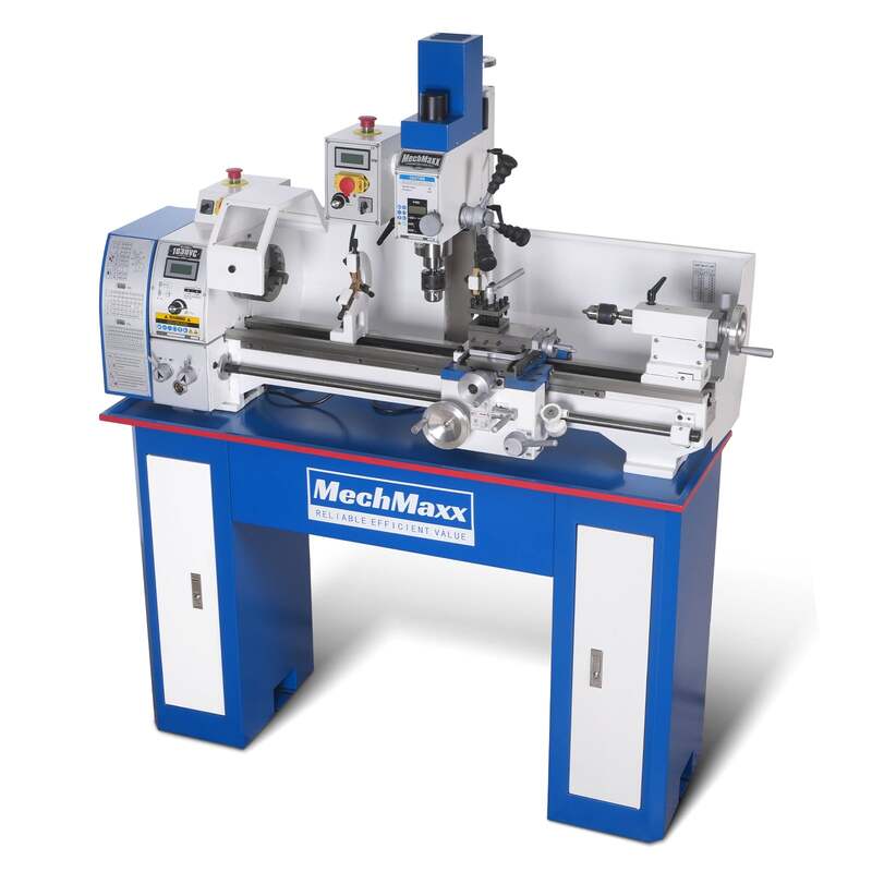 MechMaxx 500101 10" x 30" Combo Lathe Mill Drill – 1.5HP Brushless Motor, Variable Speed 0–2000 RPM