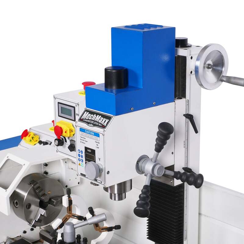 MechMaxx 500102 1130VC 11" x 30" Combination Lathe Milling Drilling Machine – 2HP Variable Speed Metalworking Lathe