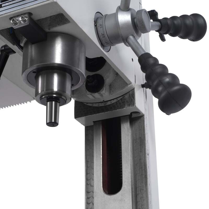 MechMaxx 500201 VM18LD 6" x 20" Benchtop Mill Drill with DRO – 1HP Variable Speed R8 Milling Machine