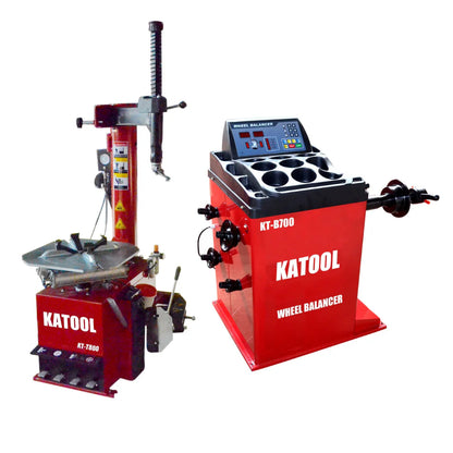 Katool KT-T800 & KT-B700 Tire Changer and Wheel Balancer Combo