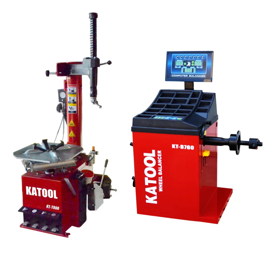 Katool KT-T800 & KT-B760 Tire Changer and Wheel Balancer Combo