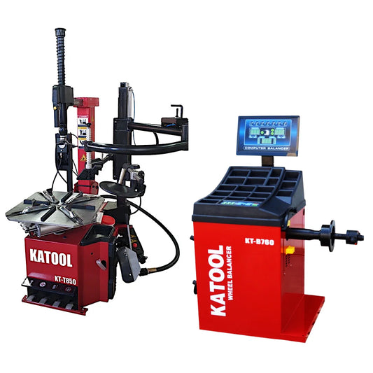 Katool KT-T850 & KT-B760 Tire Changer  Wheel Balancer combo