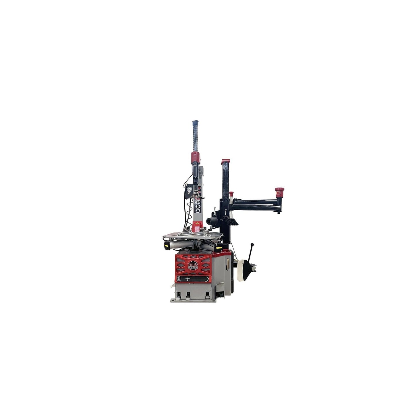 Atlas Platinum PTC600 Tilt-Back Tire Changer with Right-Hand Assist Arm & Bead Blaster | 110V Professional Rim Clamp Wheel Changer