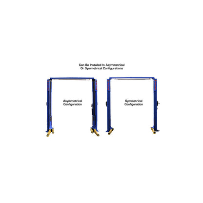 Atlas Platinum PVL10 10,000 lb ALI Certified Commercial Two-Post Car Lift