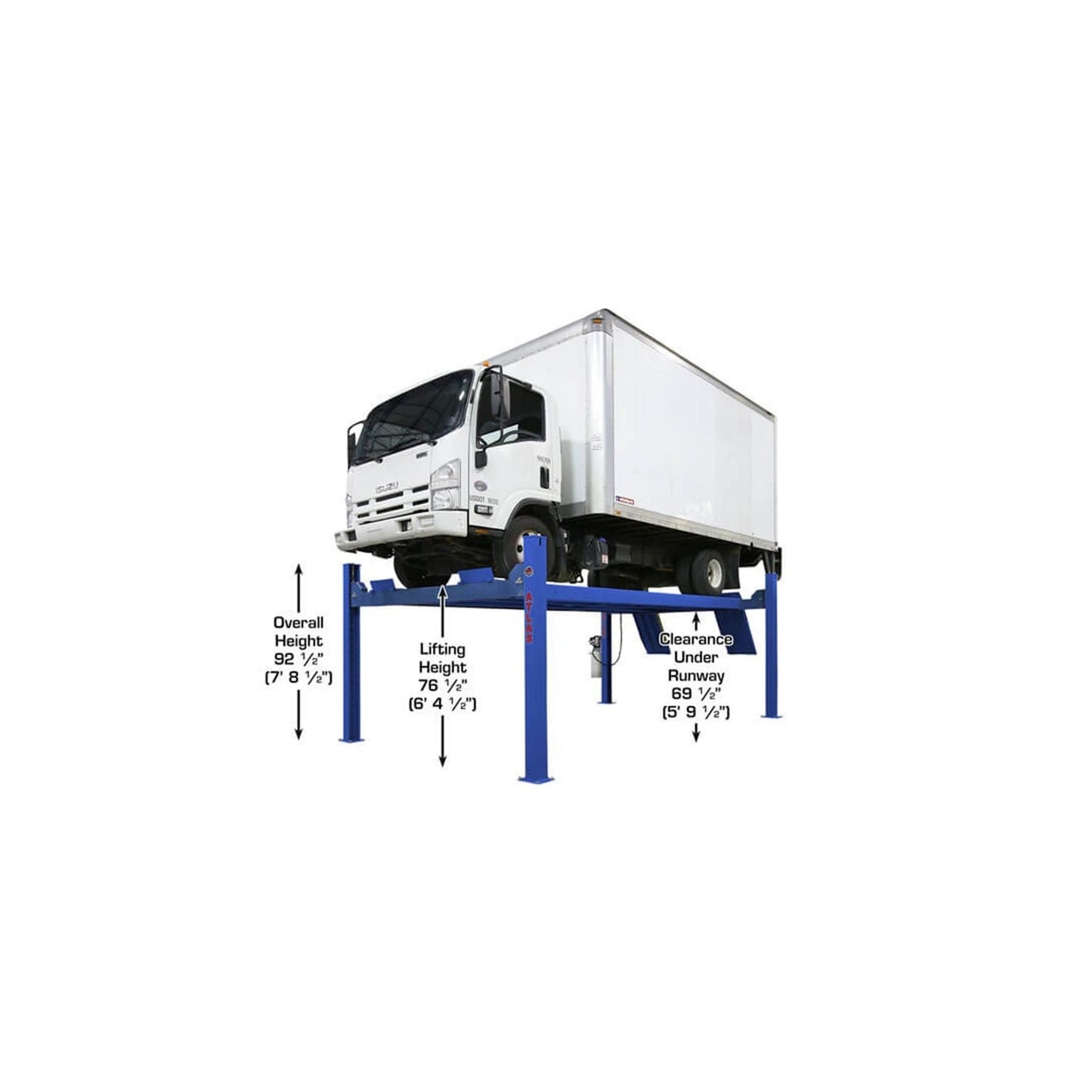 Atlas Platinum PVL14 14,000 lb ALI Certified Commercial Four-Post Vehicle Lift