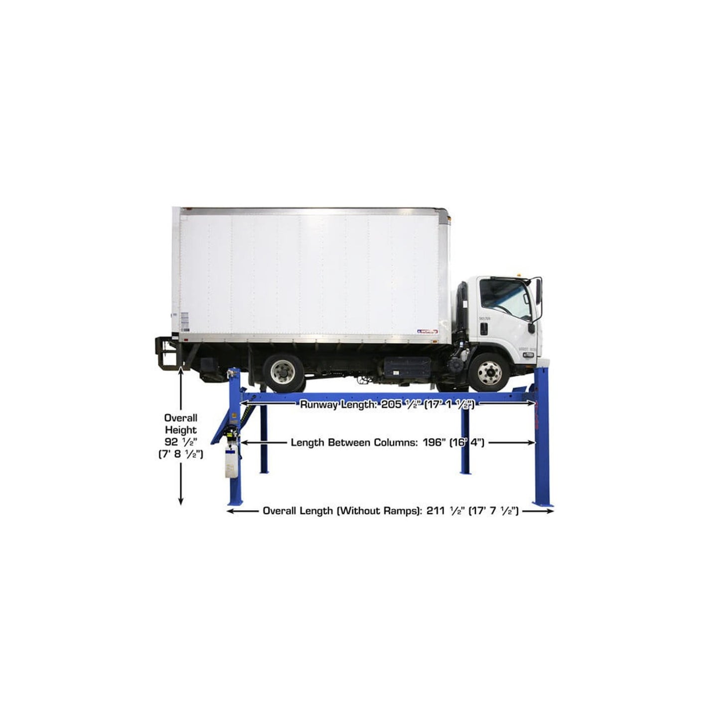 Atlas Platinum PVL14 14,000 lb ALI Certified Commercial Four-Post Vehicle Lift