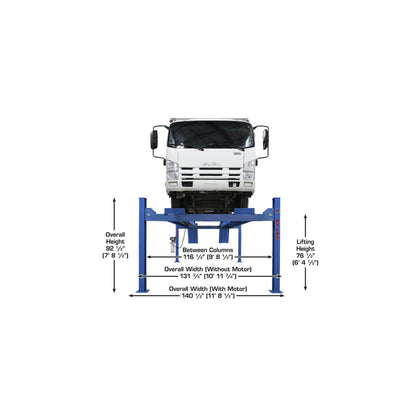 Atlas Platinum PVL14 14,000 lb ALI Certified Commercial Four-Post Vehicle Lift