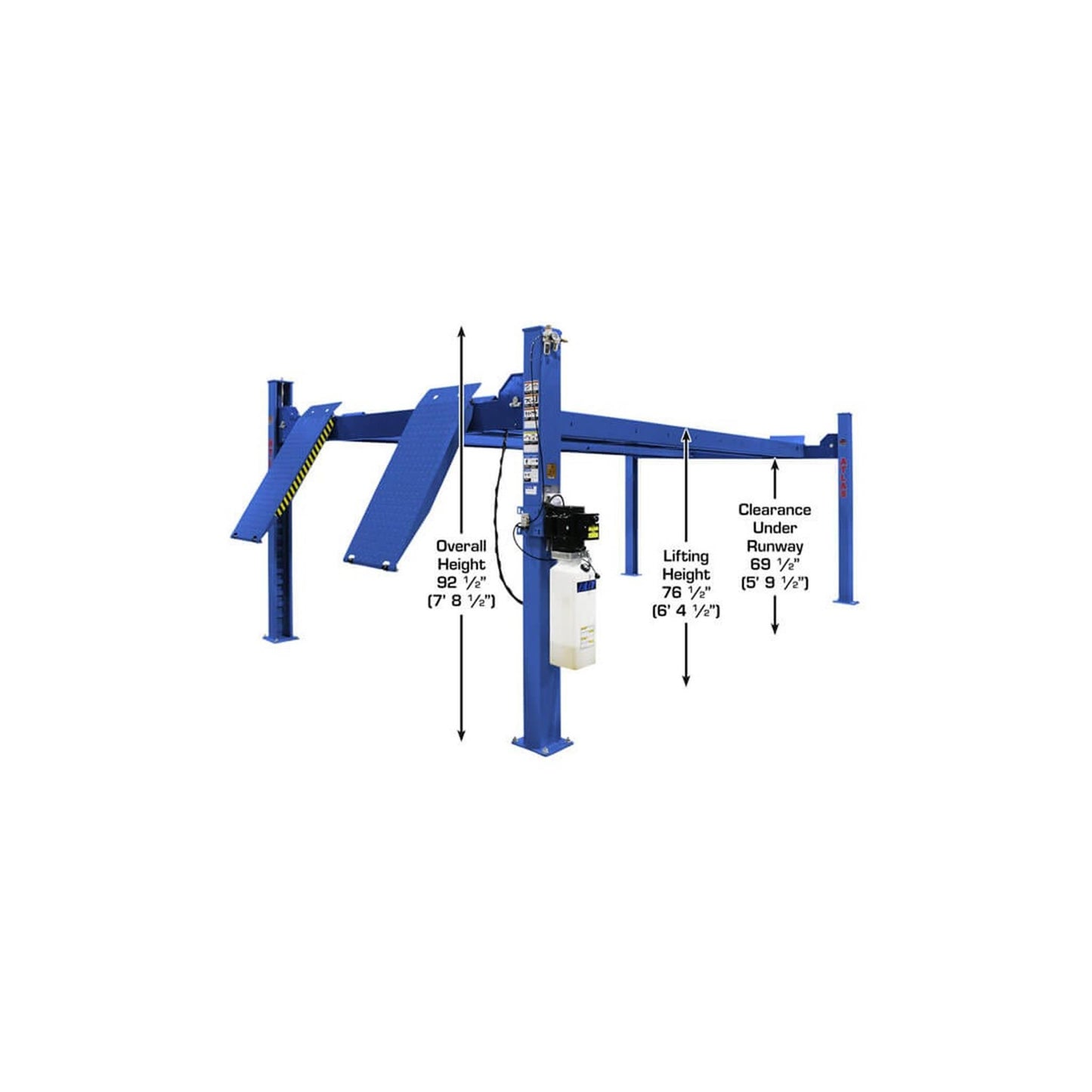 Atlas Platinum PVL14 14,000 lb ALI Certified Commercial Four-Post Vehicle Lift