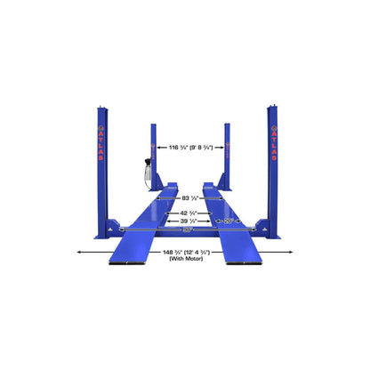 Atlas Platinum PVL14OF-EXT 14,000 lb ALI Certified Open-Front Commercial Four-Post Alignment Lift